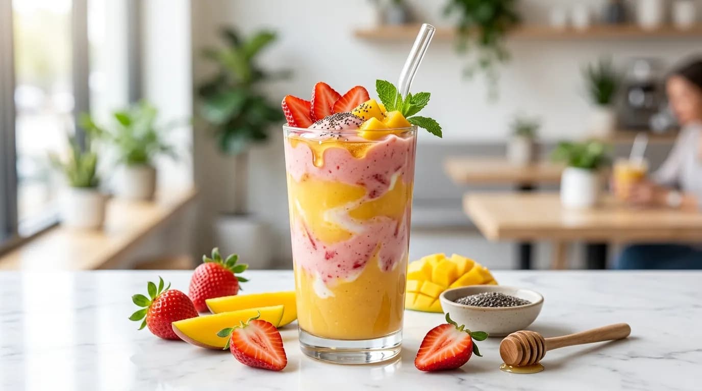 Mango Strawberry Smoothie