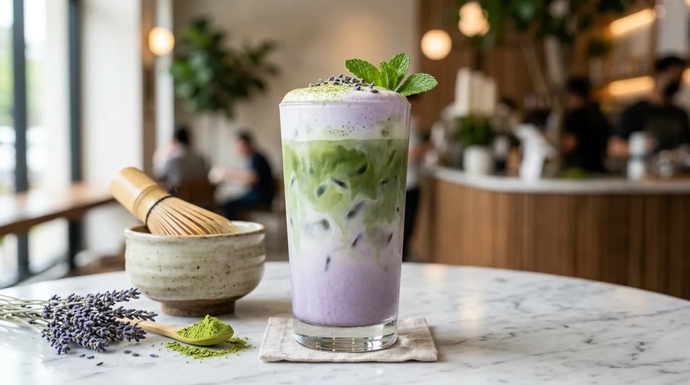NEW Iced Lavender Matcha Latte