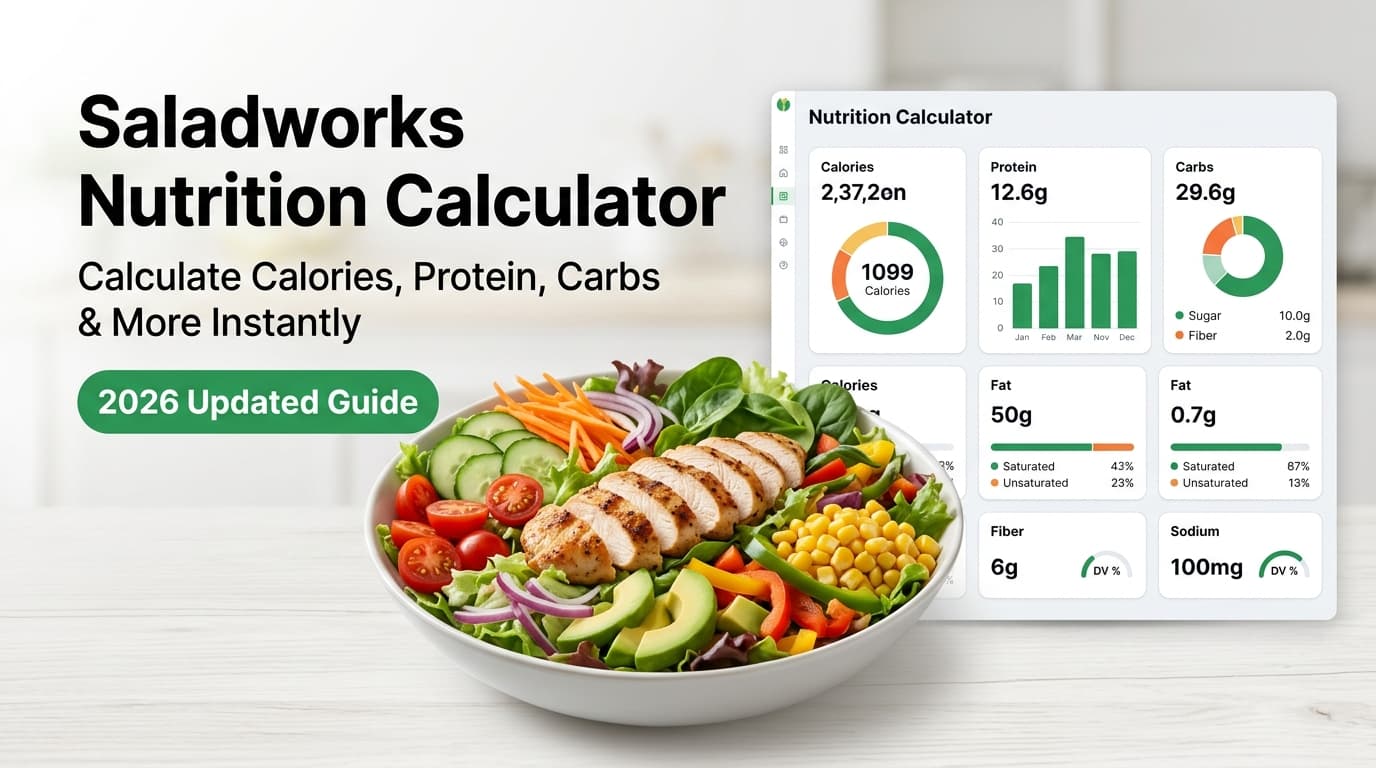 Saladworks Nutrition Calculator Saladworks Nutrition Calculator